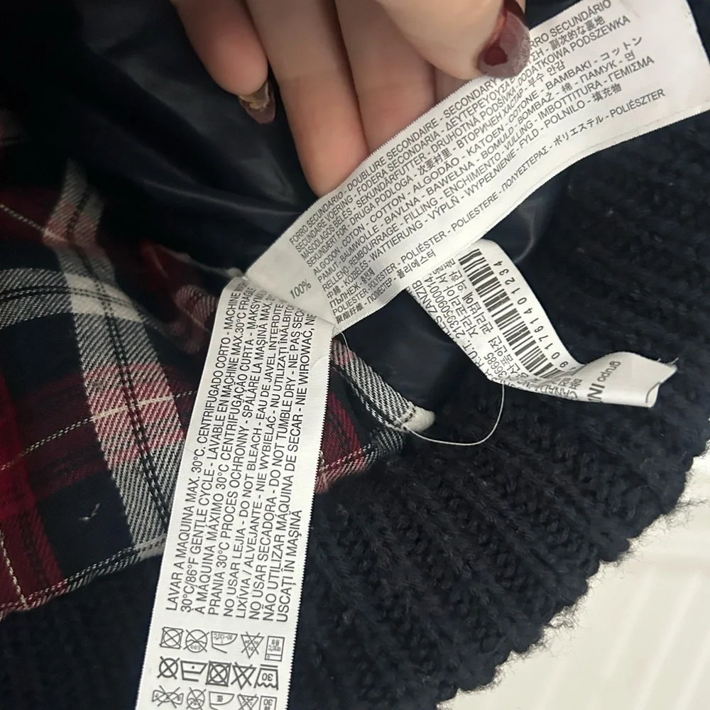 Zara Kids Boys Small Knitwear Puffer Sweater/Coat